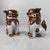 Brown Set of Two Japanese Ceramic Shisa Lion-Dogs, 1980s, Set of 2 For Sale - Image 8 of 8