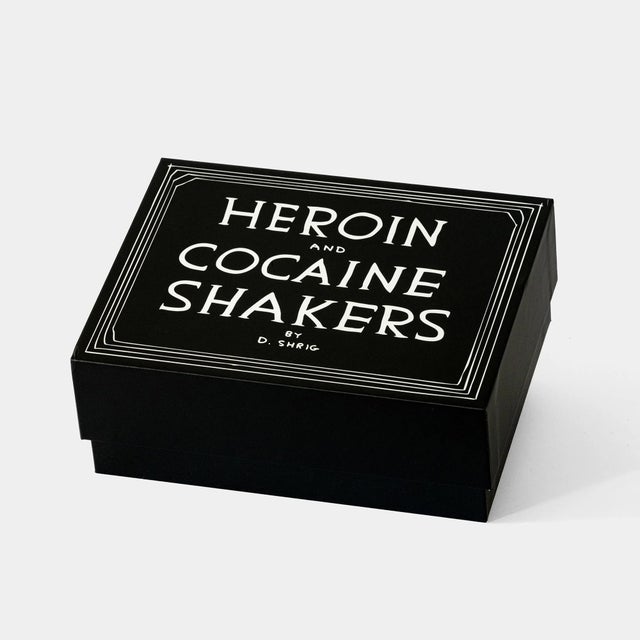 White David Shrigley Heroin and Cocaine Vendor Salt & Pepper Shakers For Sale - Image 8 of 8