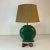 Mid 20th Century Mid-Century Chinoiserie Ceramic Emerald Green Table Lamp With Gold Shade. For Sale - Image 5 of 10