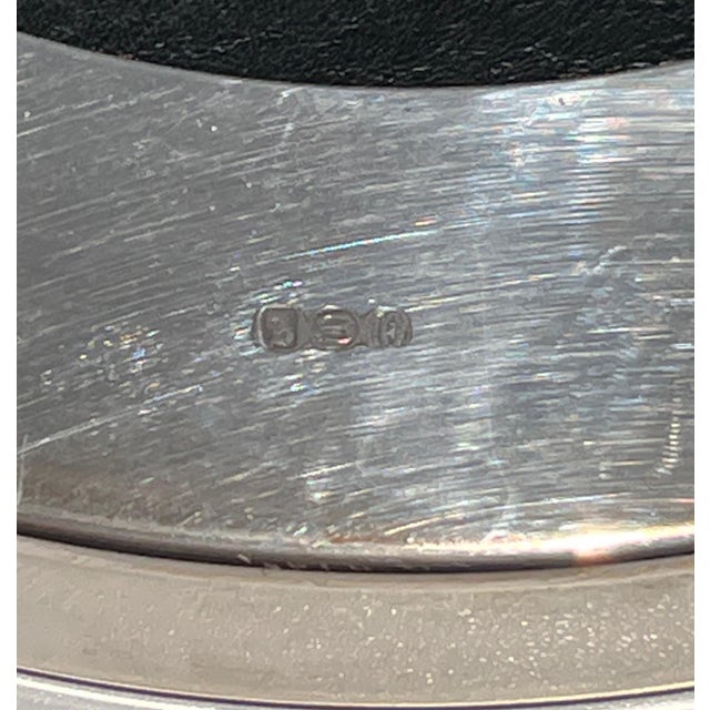 Round tray on a chrome base. French work. Circa 1970. For Sale - Image 10 of 12