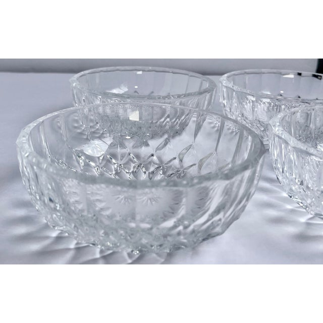 1950s 1950s Val St Lambert Crystal Dessert Berry Bowls - Set of 4 For Sale - Image 5 of 7