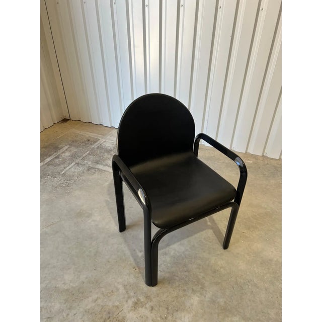Set of 6 Gae Aulenti for Knoll International 'Orsay' Dining Chairs 1984, Signed For Sale - Image 15 of 17