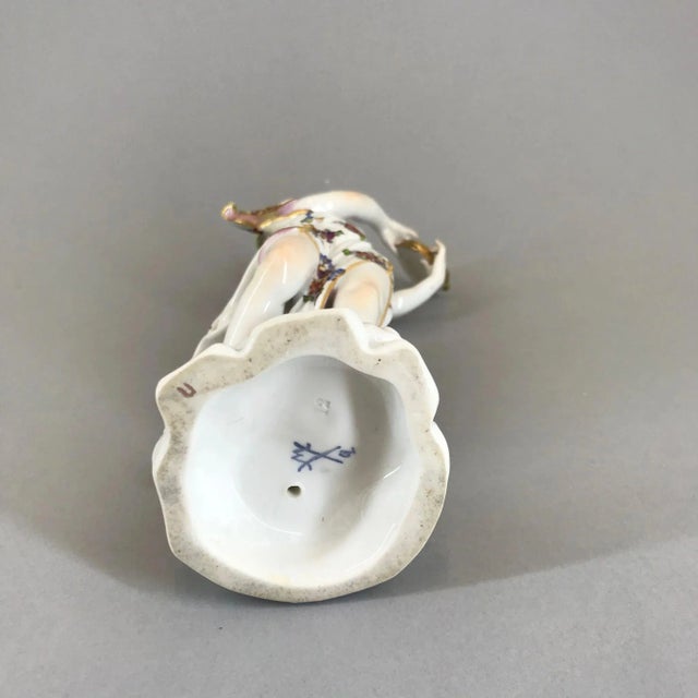 Girl with a Tambourine Porcelain Figure from Oswald Lorenz For Sale - Image 5 of 6