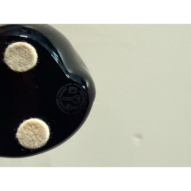 Art Deco Pair of Baccarat Black Crystal Panthers Figurines For Sale - Image 3 of 9