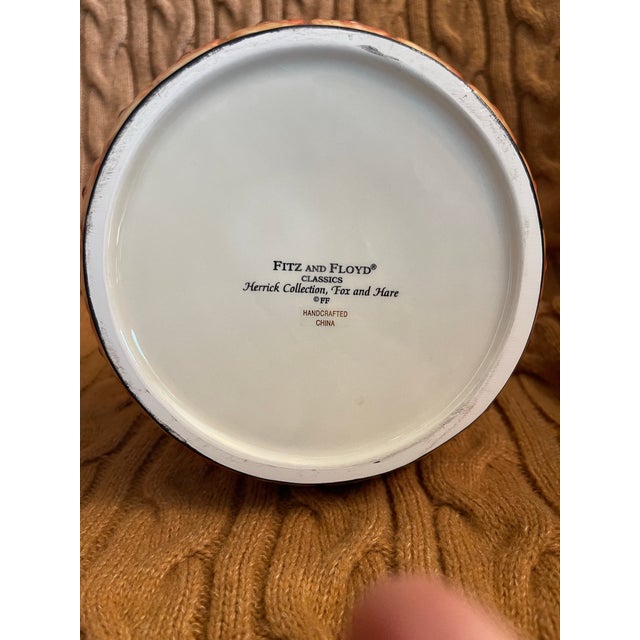 Late 20th Century Fitz & Floyd Herrich Collection Fox and Hare Pitcher For Sale In Indianapolis - Image 6 of 7