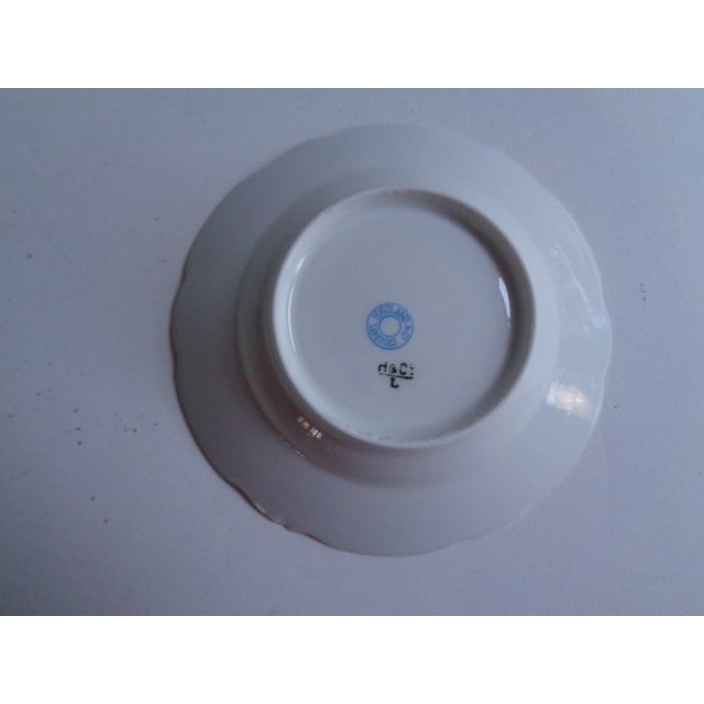 Victorian Antique Haviland Limoges "Meadow Visitors" Fruit or Sauce Dish For Sale - Image 3 of 4