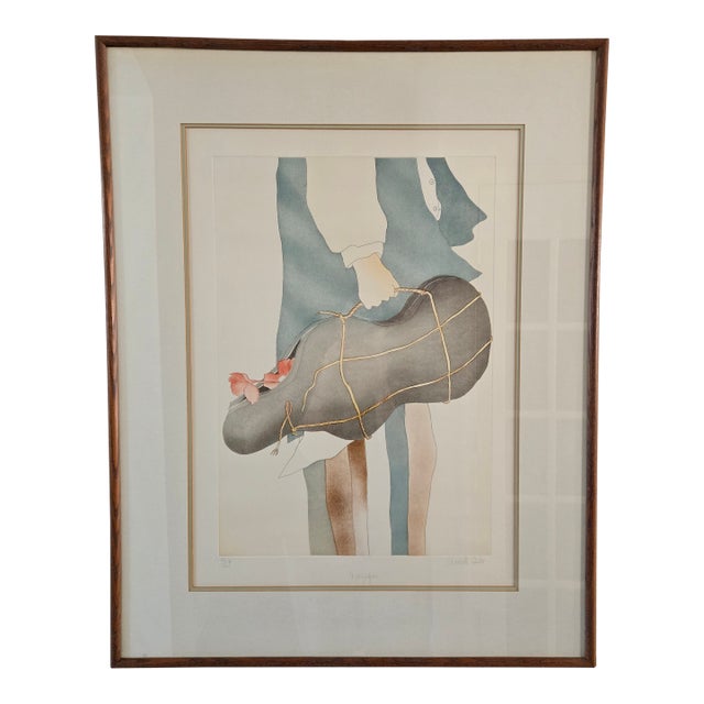 Vintage Charlotte Reine "Le Voyageur" Artist Proof Number Iv/XXV Limited Edition Signed and Numbered For Sale