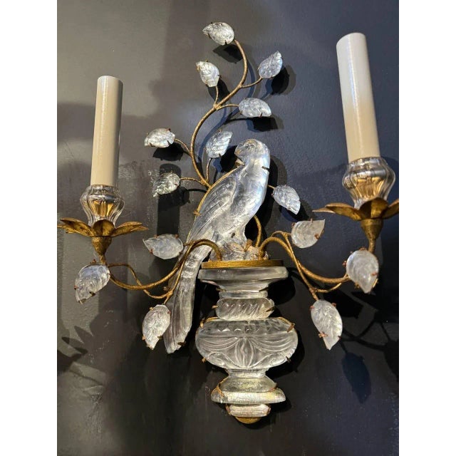 French 1930's French Bird Sconces Two Lights - a Pair For Sale - Image 3 of 6