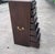 Italian Campaign Style Brass Accent Inlay Lingerie Chest Dresser Chest Drawers For Sale - Image 9 of 12