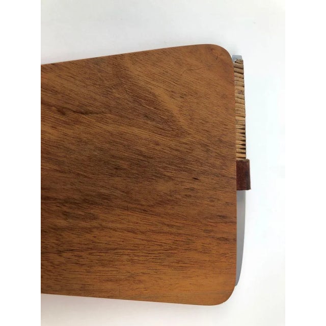 Mid-Century Modern Triangular Walnut Cutting Board with Amboss Knife from Werkstätte Carl Auböck, 1950s, Set of 2 For Sale - Image 3 of 11