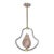 1950s Mid Century Modern Pink Leaf Murano Glass Chandelier by Barovier E Toso For Sale