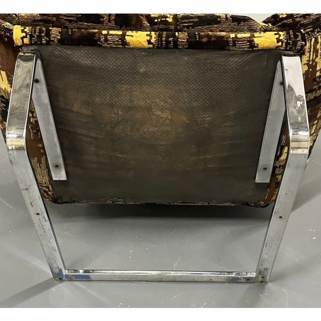 Mid-Century Modern Lounge Chair, Adrian Pearsall Style, American, Chrome, 1950s For Sale - Image 12 of 13