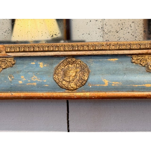 Neoclassical 18th Century Italian Neoclassical Giltwood Mirror For Sale - Image 3 of 11