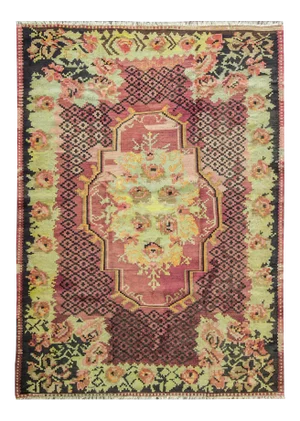 Antique Bessarabian Kilim, 5' X 7'