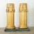 19th Century French Pair of Neoclassical Giltwood & Marble Top Columns For Sale - Image 5 of 12