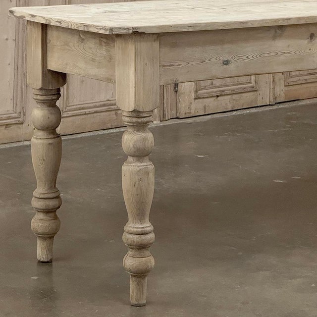 19th Century Stripped English Pine Dining Table For Sale - Image 16 of 18