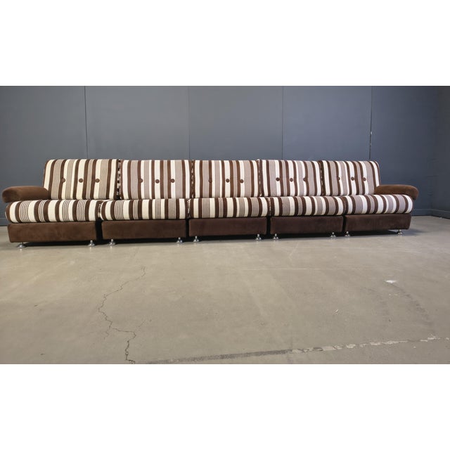 Modular Seventies Sofa, Germany, 1970s, Set of 5 For Sale - Image 3 of 9