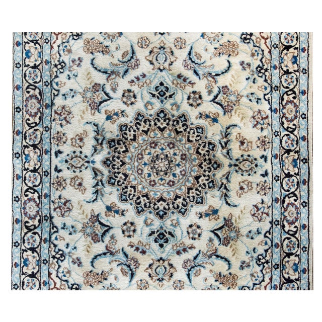 Late 20th Century Vintage Persian Naein Rug For Sale - Image 5 of 16