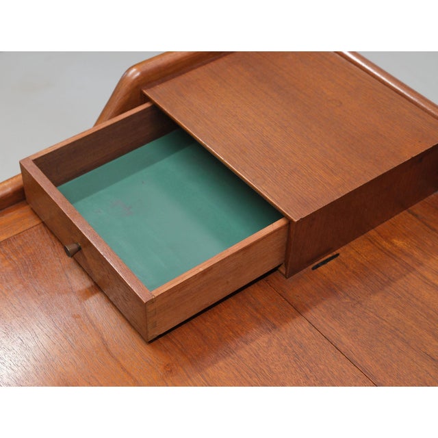 Small Teak Desk by Svend Age Madsen for Knudsen & Son, 1950s For Sale - Image 11 of 17