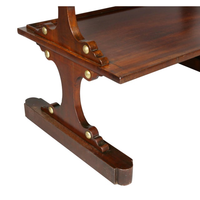 Wood Edwardian Mahogany and Crossbanded End Table For Sale - Image 7 of 10