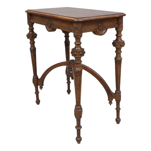 Napoleon III Style Walnut Coffee Table For Sale