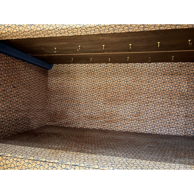 18th Century Painted Dutch Kas With Original Hardware and Lined Interiors For Sale - Image 11 of 13