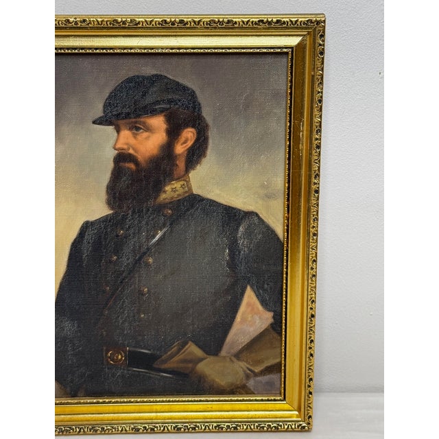 Thomas “Stonewall” Jackson Historical Oil Portrait, C1954 – After John Adams Elder For Sale - Image 4 of 18