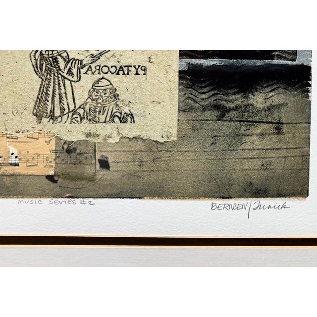 This artwork, titled "Music Series#2" (24” X 24”) is a limited edition print (37/300) by artists Leslie Bernsen and Connie...