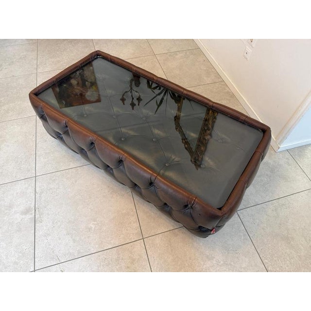 2000 - 2009 Chesterfield Coffee Table in Leather For Sale - Image 5 of 11