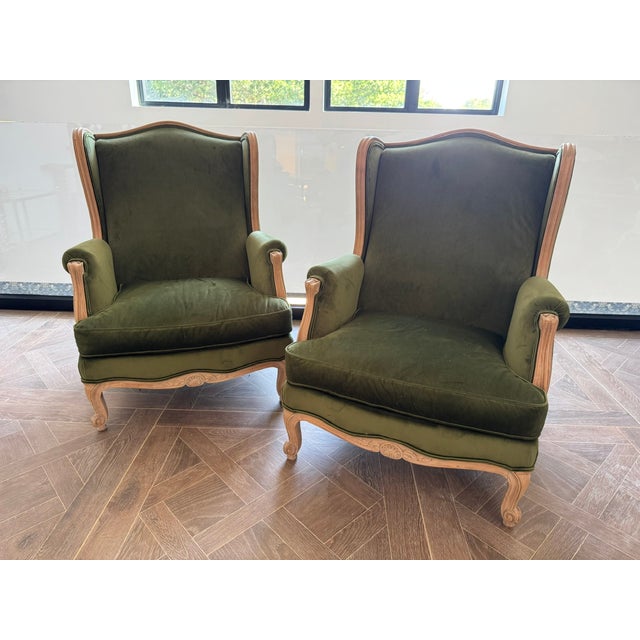 Antique French Wing Armchairs, 1880, Set of 2 For Sale - Image 14 of 14