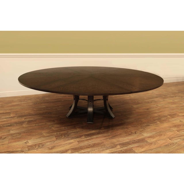 Extra-large expandable Jupe table for seating 8 to 12 people. This size table is an exclusive offering by antiquepurveyor....