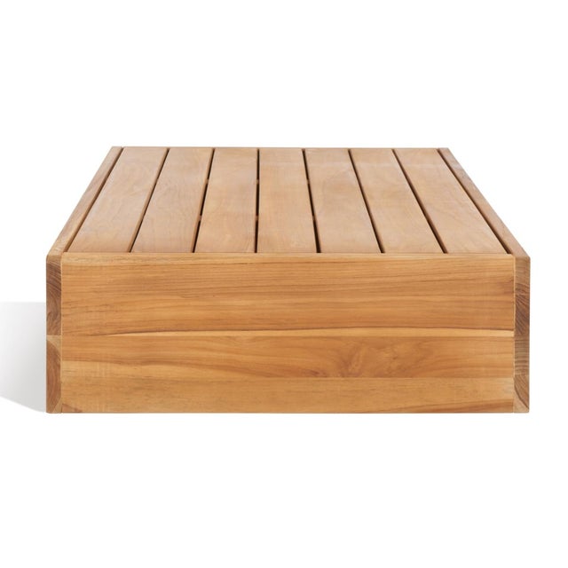 Tan Kauai Brazilian Teak Coffee Table, Natural For Sale - Image 8 of 9