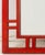 Mid-Century Modern James Mont Style Red Stained Oak Framed Mirror For Sale - Image 3 of 7