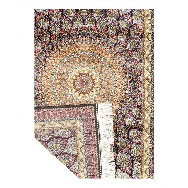Traditional Pasargad DC Exquisite Design Paris Palace Fine Power Loom V.Silk Rug For Sale - Image 3 of 3