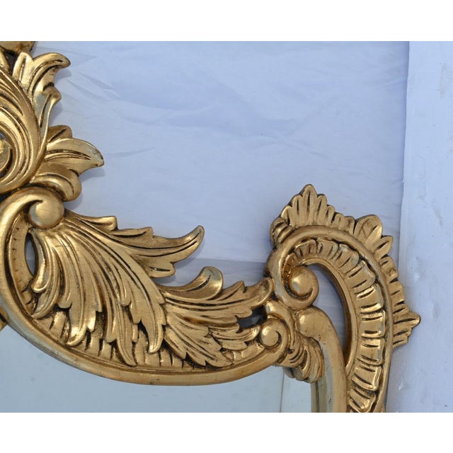 French Art Nouveau Gilt Mirror For Sale - Image 8 of 10