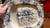 Ceramic Antique Blue Transfer Ironstone "Sydney" Pattern Tree in the Well Meat Platter, Circa 1850 For Sale - Image 7 of 12