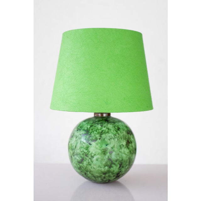 Scandinavian Art Deco Pottery Table Lamp by Erik Mornils for Nittsjö, 1930s For Sale - Image 12 of 18