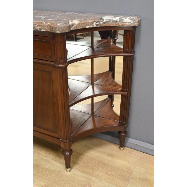 Small Louis XVI Style Serving Trolley in Mahogany For Sale - Image 10 of 18