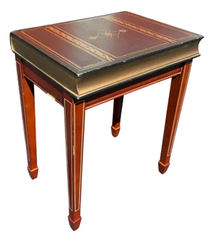 1980s Vintage Faux Book Side Table