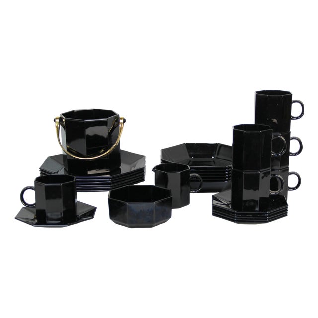 Arcoroc Tableware Set, 1980s, Set of 27 For Sale