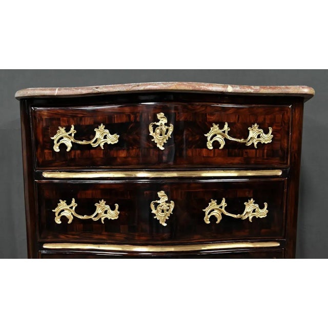 Wood Louis XIV Marquetry Chest of Drawers, 1700s For Sale - Image 7 of 18
