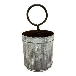 Vintage Iron Curry Pot Repurposed Pen Holder/Vase