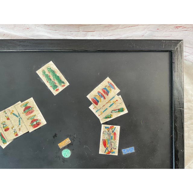 Mid-20th Century Italian Scagliola Inlaid Side Table With Metal Base For Sale - Image 12 of 14