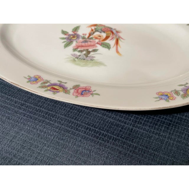Early 20th Century Zeh Scherzer Chinoiserie Platter With Hummingbird For Sale In Atlanta - Image 6 of 9