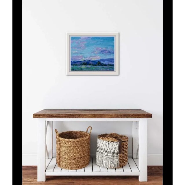 Creamsicle Sky, Impressionist Oil Painting Landscape For Sale - Image 4 of 6