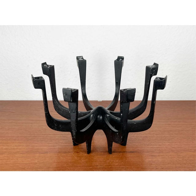 Mid-Century Modern Danish Metal Candleholder in Metal by Gunnar Cyren for Dansk Designs Denmark, 1960s, in Very Good...