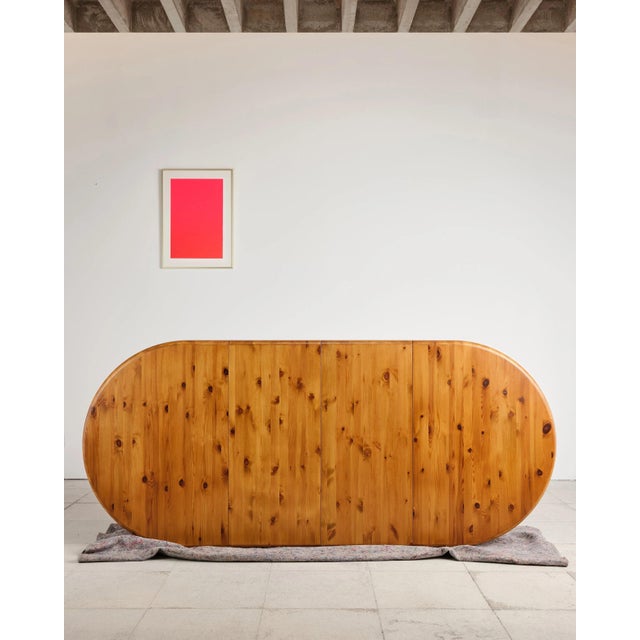 Brutalist Extendable Dining Table in Pine attributed to Rainer Daumiller, Denmark, 1970s For Sale - Image 16 of 18