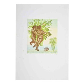 Normanno Soscia, Couple in the Air, Etching, 1980 For Sale