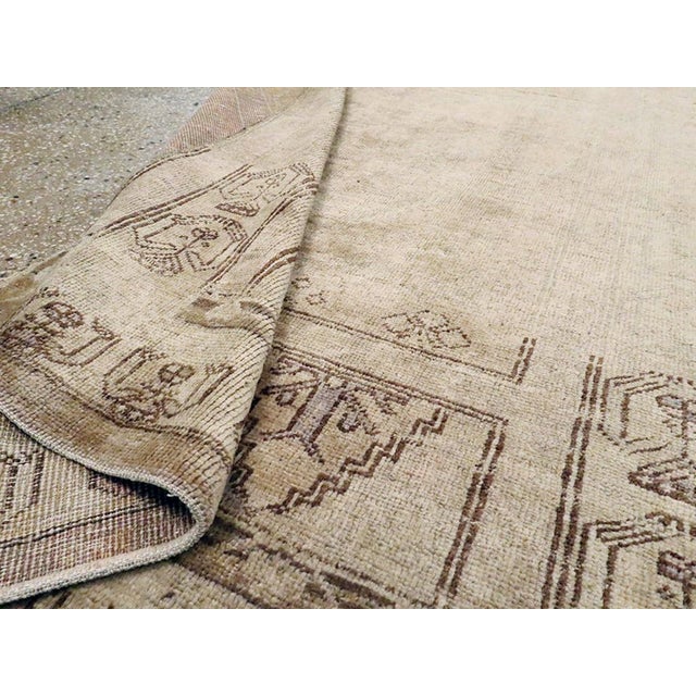 Galerie Shabab Collection Mid-20th Century Turkish Oushak Accent Rug For Sale In New York - Image 6 of 6