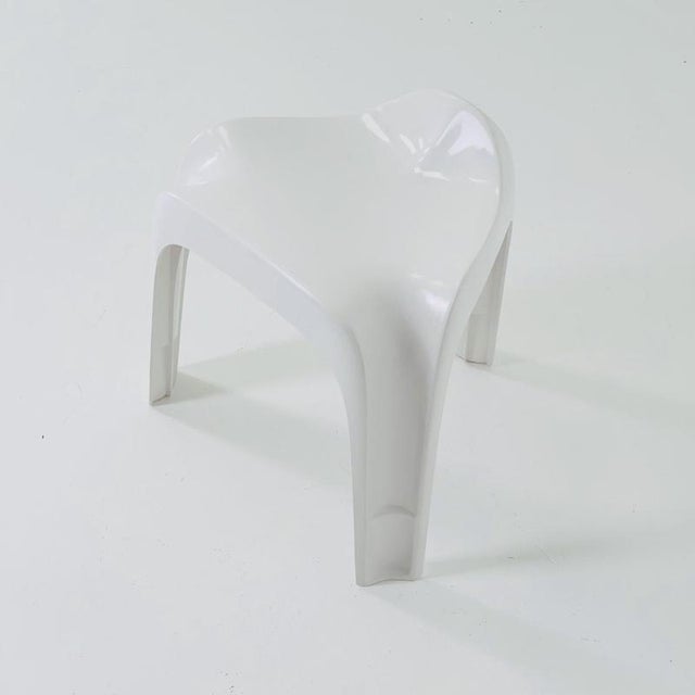 Mid-Century Modern Space Age White Taboret Stool by Alexander Begge for Casala, 1970s For Sale - Image 9 of 11